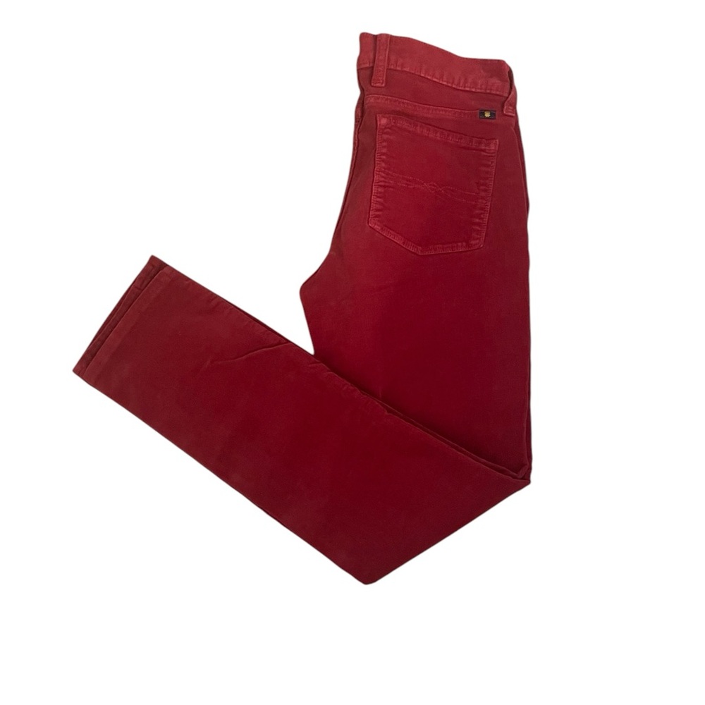 Sz:28 Lucky Brand Women's Red Corduroy Jeans - Picture 7 of 8